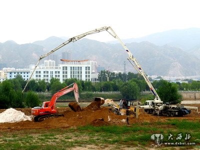 兰州马滩湿地公园开建