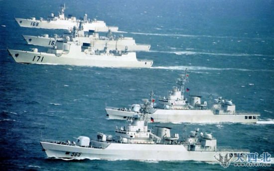 资料图：中国海军新锐战舰群