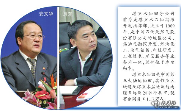 塔里木油田分公司两高管被查 副总经理安文华、总会计师贾东涉嫌严重违纪